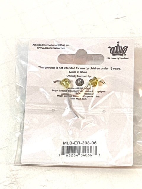 Milwaukee Brewers 2013 MLB "M" NOS Dangle Earrings