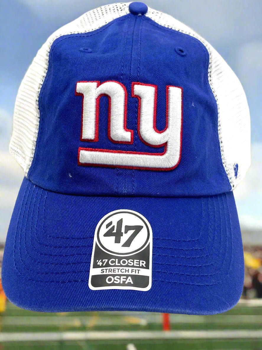 New York Giants NFL 2017 Blue Ripley Closer Stretch Fit NOS Mesh Cap