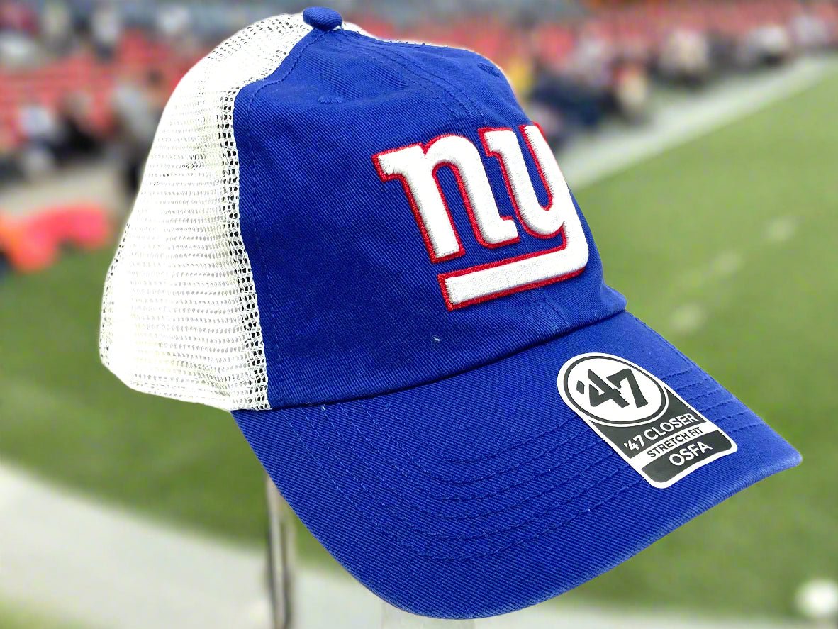 New York Giants NFL 2017 Blue Ripley Closer Stretch Fit NOS Mesh Cap