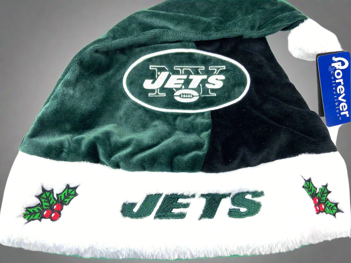 New York Jets NFL Embroidered NOS Plush Holiday Hat
