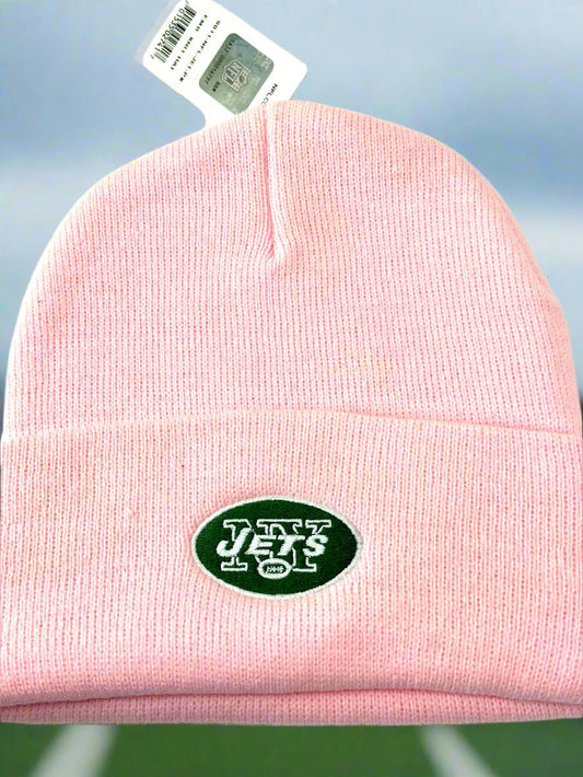 New York Jets NFL Pink Cuffed NOS Knit Hat