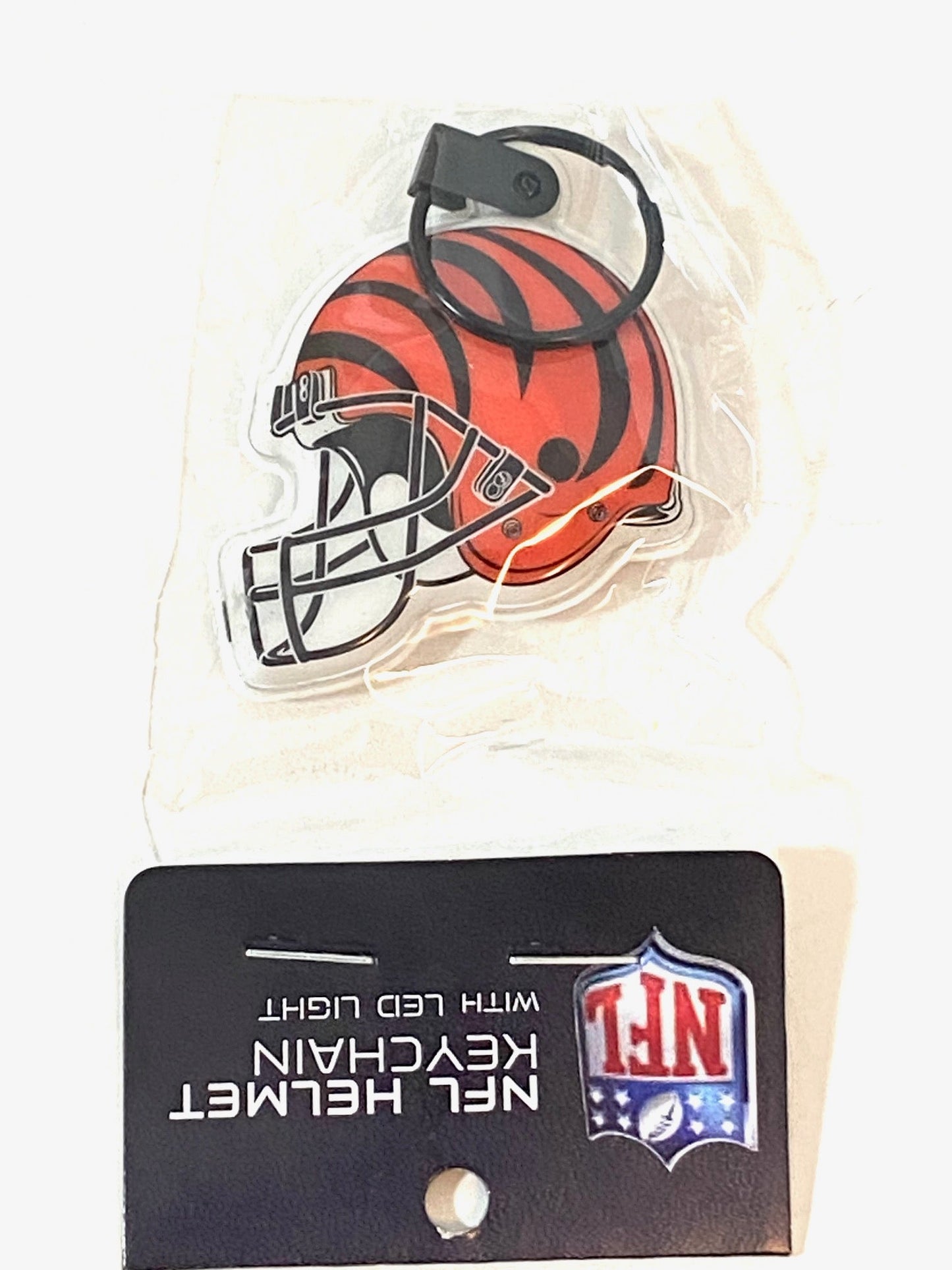 NFL Team Football Helmet NOS Keychain W/LED Light