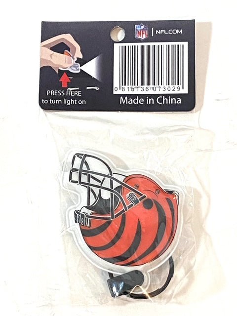 NFL Team Football Helmet NOS Keychain W/LED Light