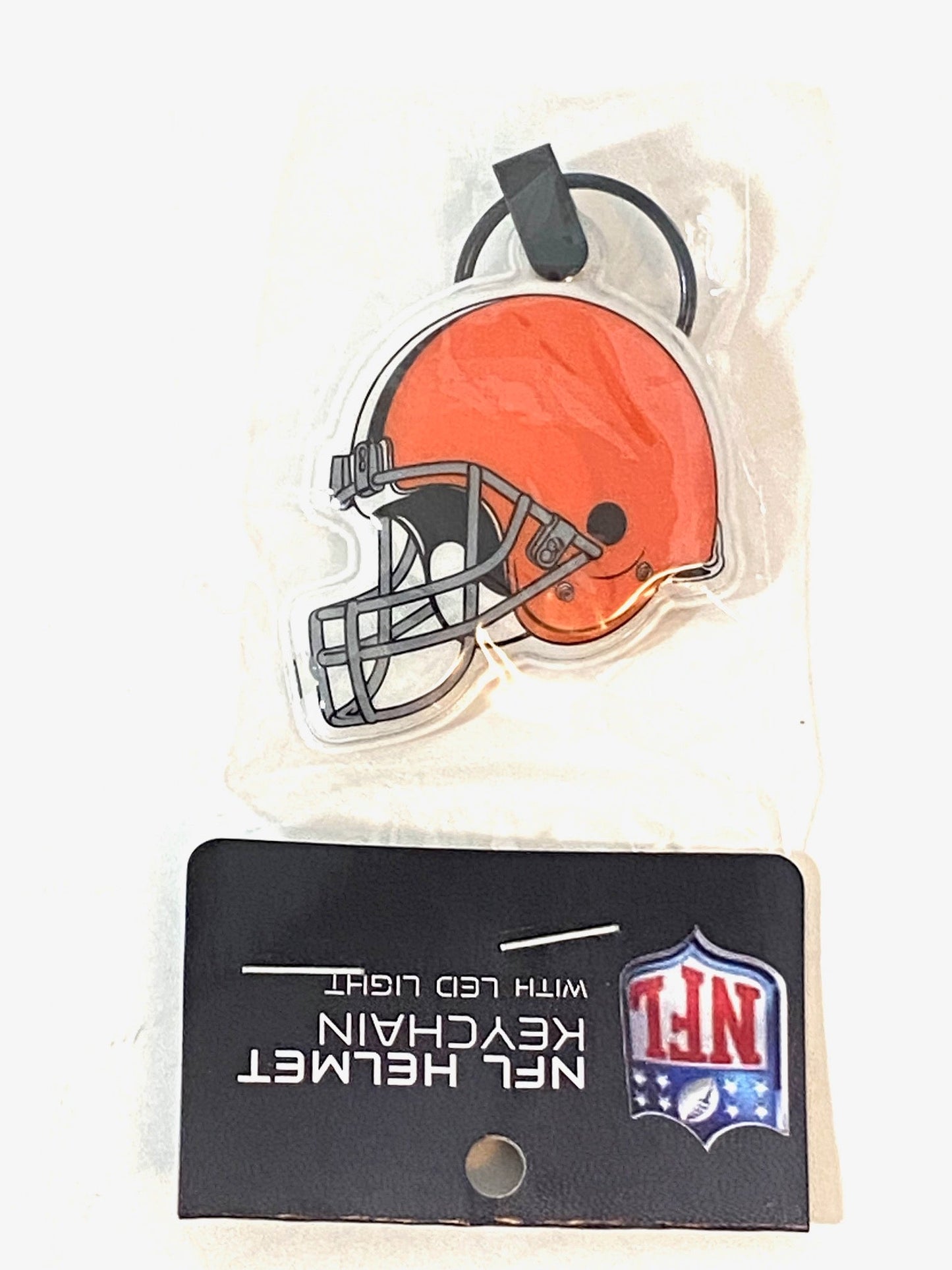 NFL Team Football Helmet NOS Keychain W/LED Light