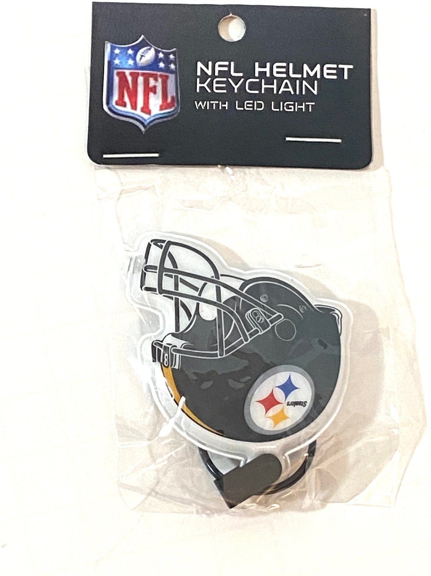 NFL Team Football Helmet NOS Keychain W/LED Light