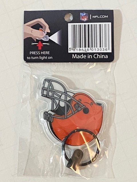 NFL Team Football Helmet NOS Keychain W/LED Light