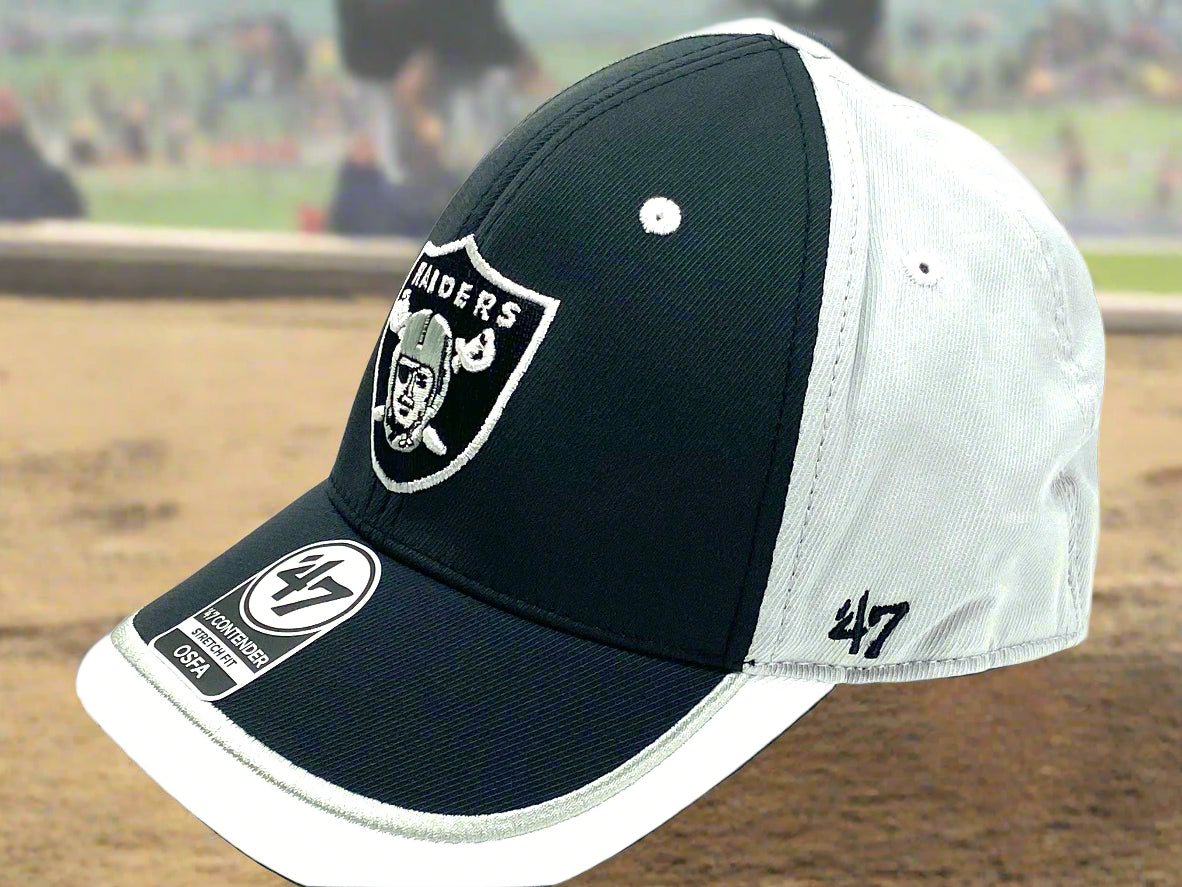 Oakland Raiders NFL 2020 Crash Line Contender Stretch Fit Cap