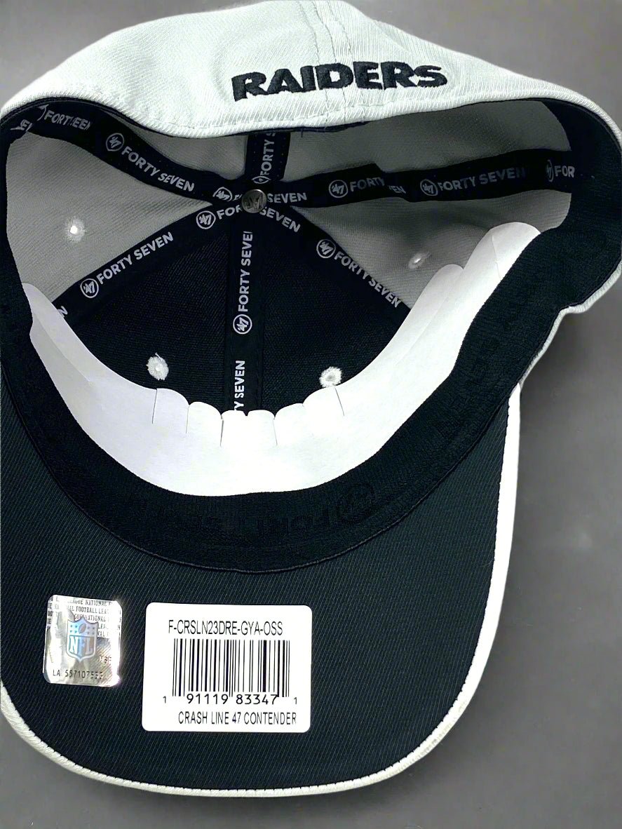 Oakland Raiders NFL 2020 Crash Line Contender Stretch Fit Cap