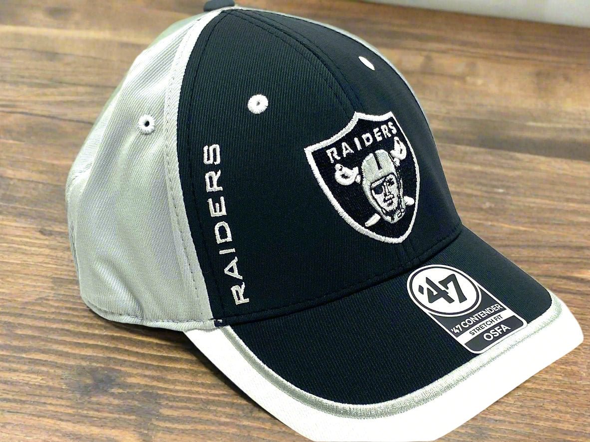 Oakland Raiders NFL 2020 Crash Line Contender Stretch Fit Cap
