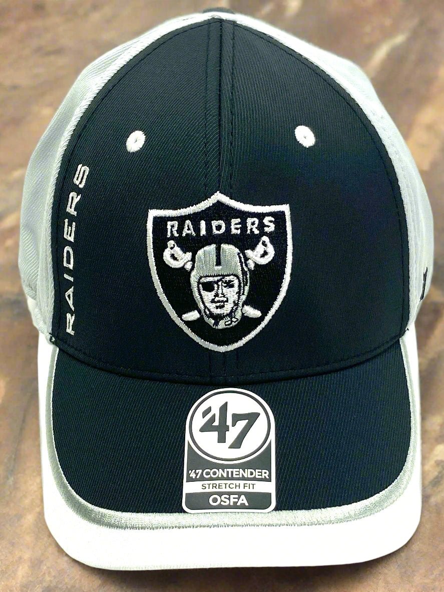 Oakland Raiders NFL 2020 Crash Line Contender Stretch Fit Cap