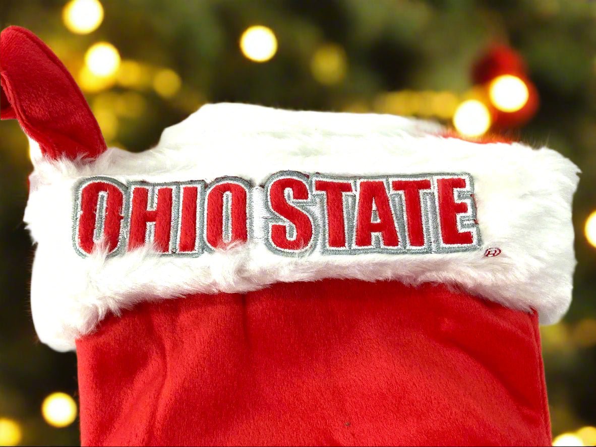 Ohio State Buckeyes NCAA Plush Team Color NOS Christmas Stocking