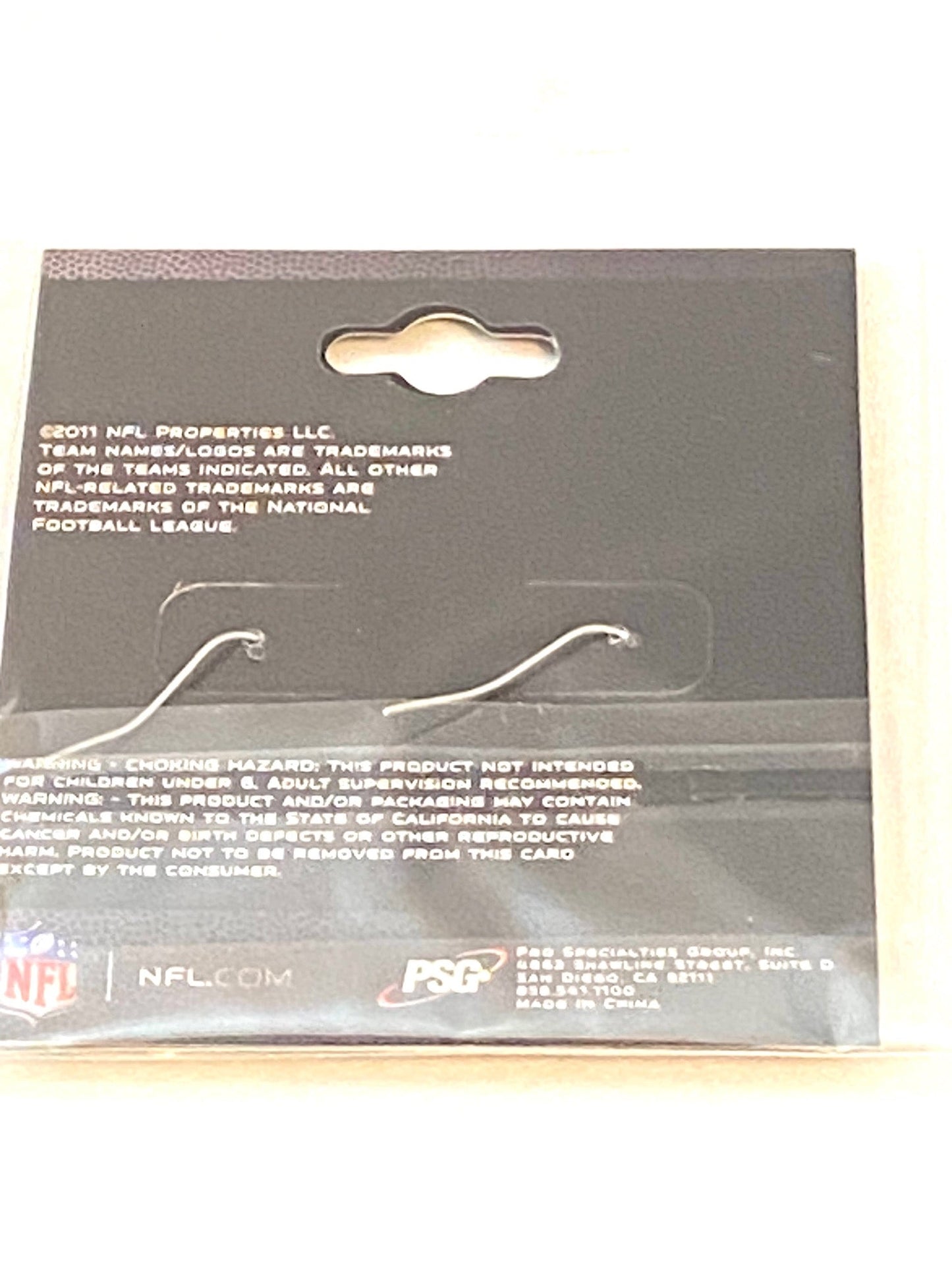 Pittsburgh Steelers 2011 NFL "Team Colors" NOS Dangle Earrings