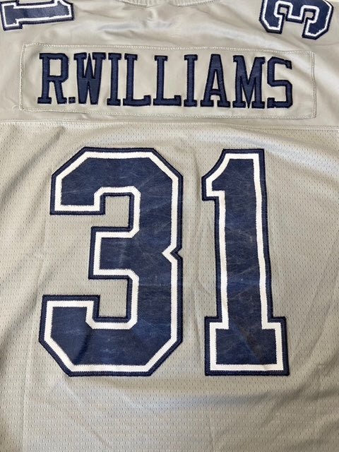 Roy Williams NFL Dallas Cowboys #31 Stitched Lg Silver Used Jersey