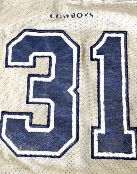 Roy Williams NFL Dallas Cowboys #31 Stitched Lg Silver Used Jersey