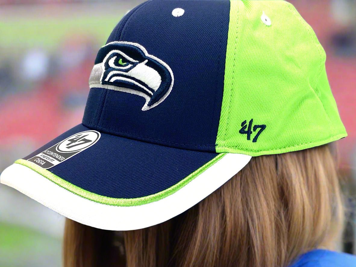 Seattle Seahawks NFL 2020 Contender "Crash Line" NOS Stretch Fit Cap