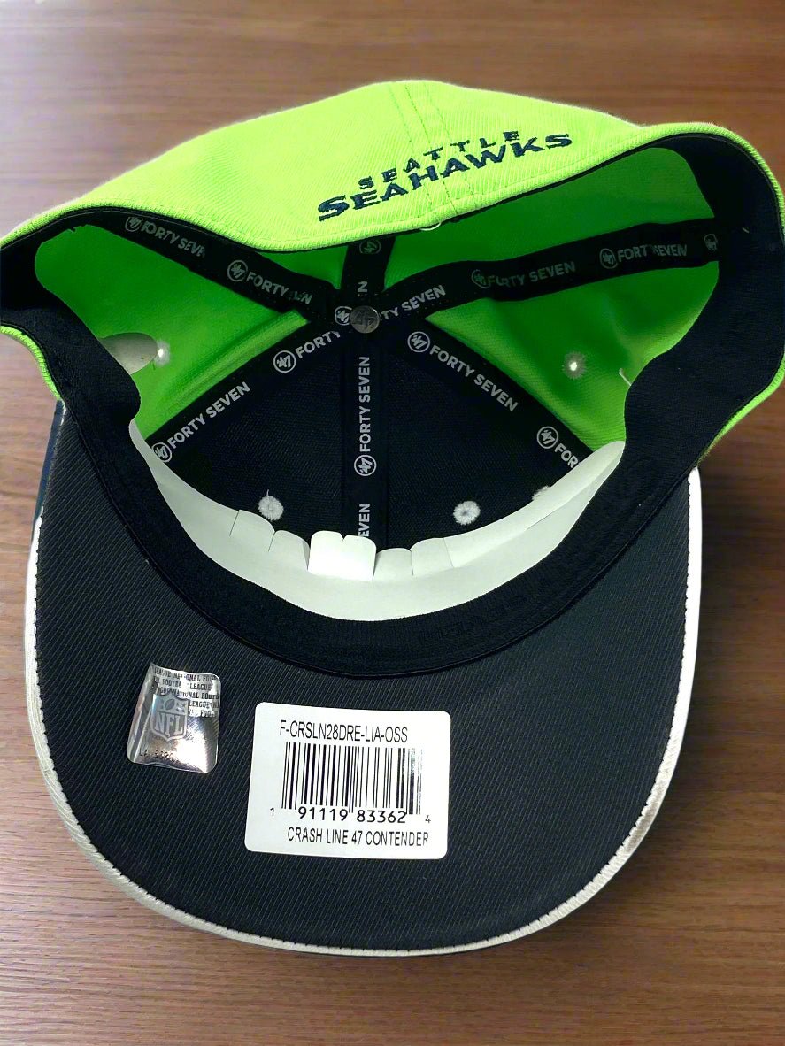 Seattle Seahawks NFL 2020 Contender "Crash Line" NOS Stretch Fit Cap