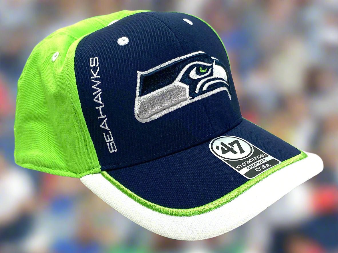 Seattle Seahawks NFL 2020 Contender "Crash Line" NOS Stretch Fit Cap