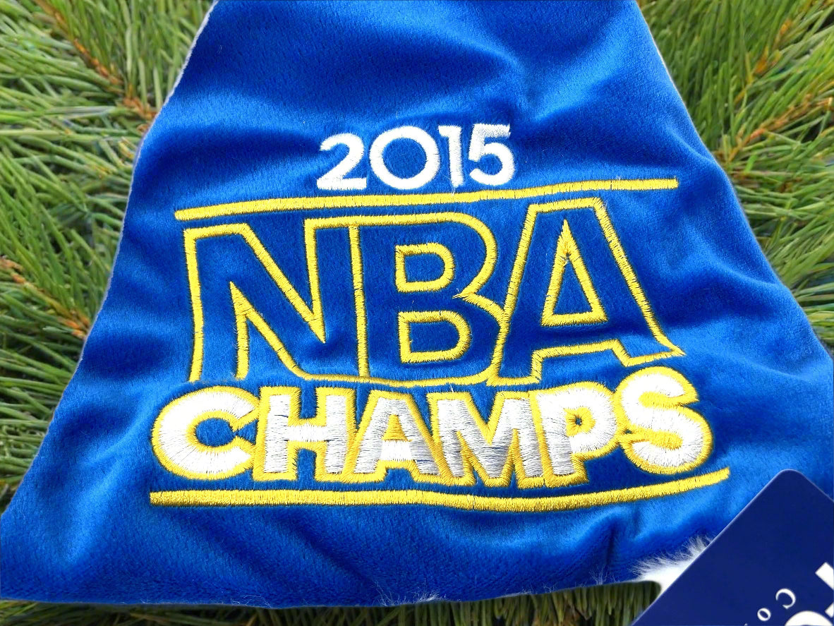 Golden State Warriors 2015 NBA Champs Santa Hat