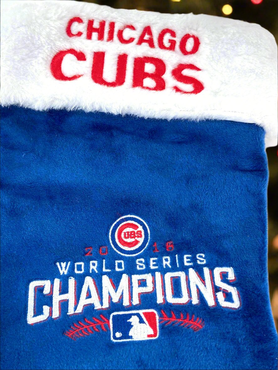 Chicago Cubs MLB 2016 World Champs Christmas Stocking