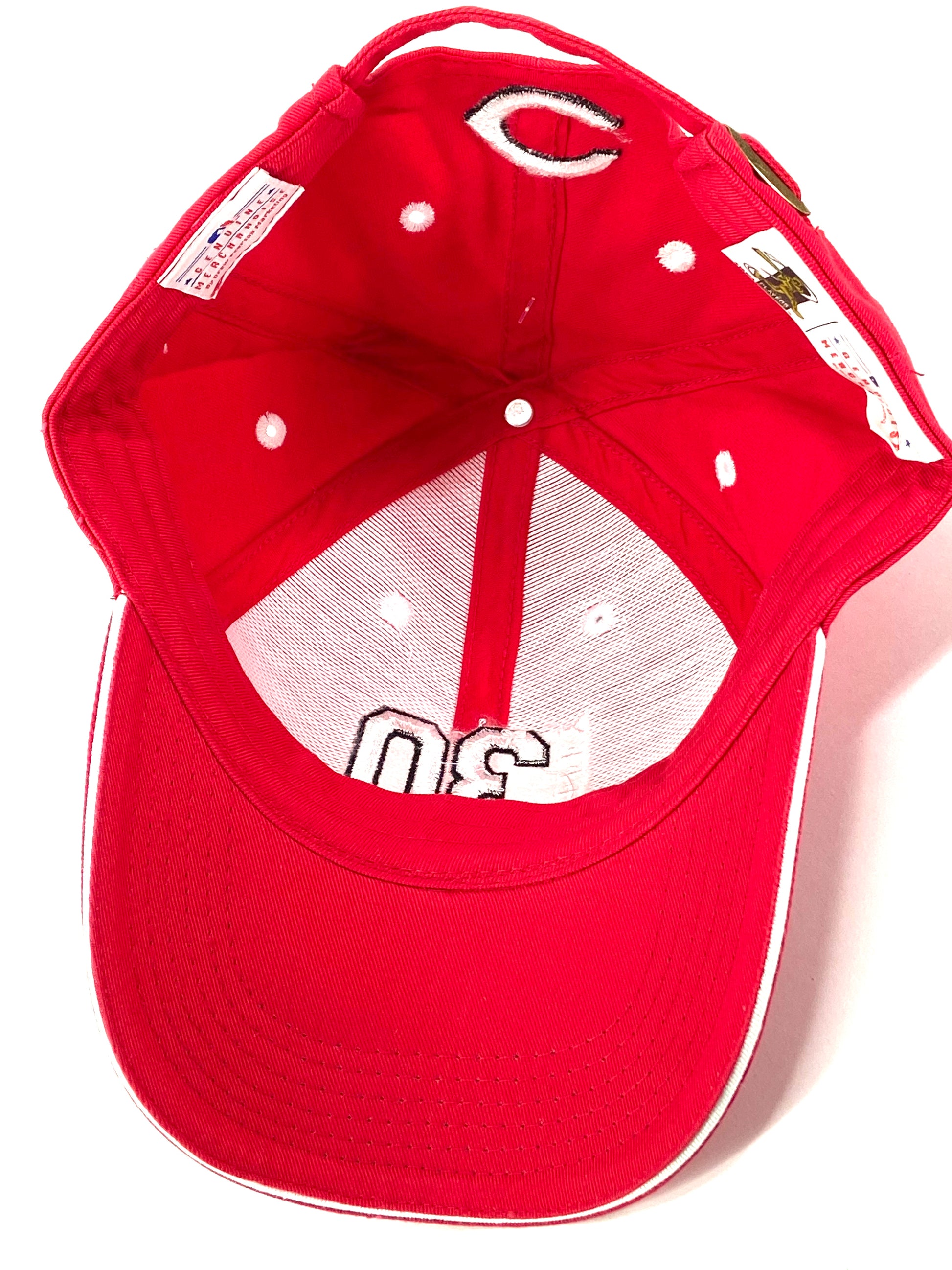 Vintage MLB (New Era) - Cream Cincinnati Reds Fitted Hat 1990s 7 1