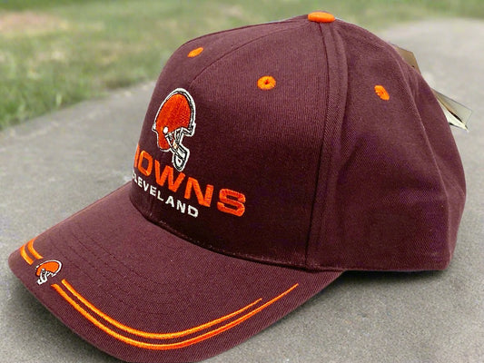 Cleveland Browns Vintage 1999 NFL Maroon 'Stache' Cap