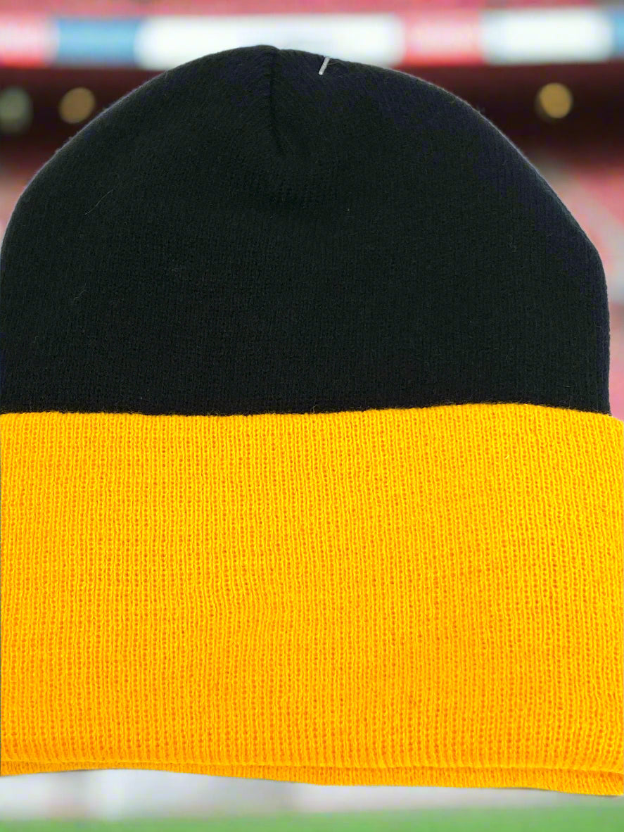 Pittsburgh Steelers Vintage NFL Cuffed NOS Knit Logo Hat