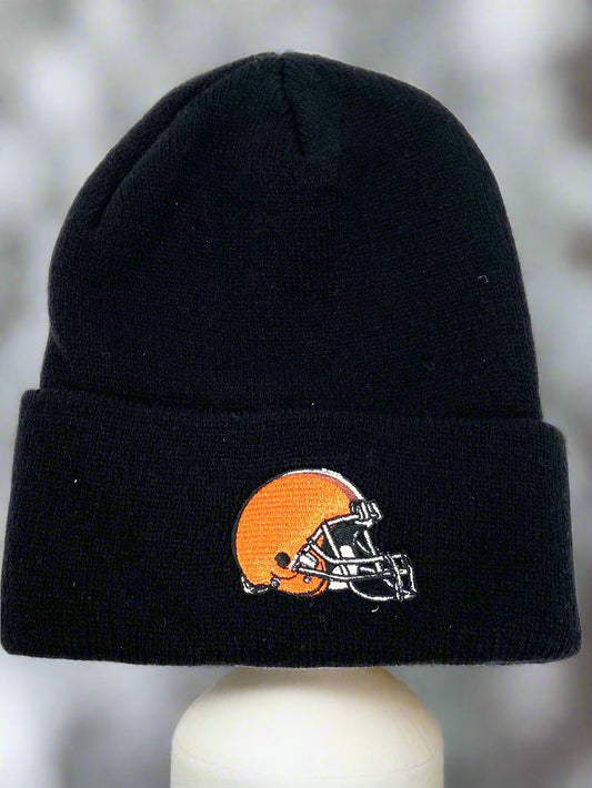 Cleveland Browns Vintage NFL Black Logo Cuffed Hat