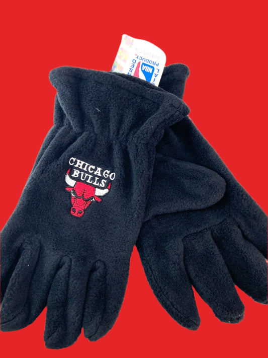 Chicago Bulls Vintage NBA Women's Black Fleece NOS Gloves