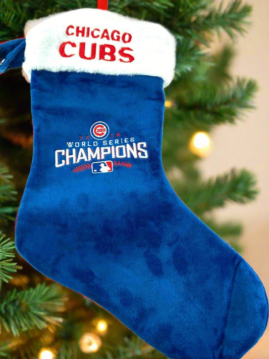 Chicago Cubs MLB 2016 World Champs NOS Christmas Stocking