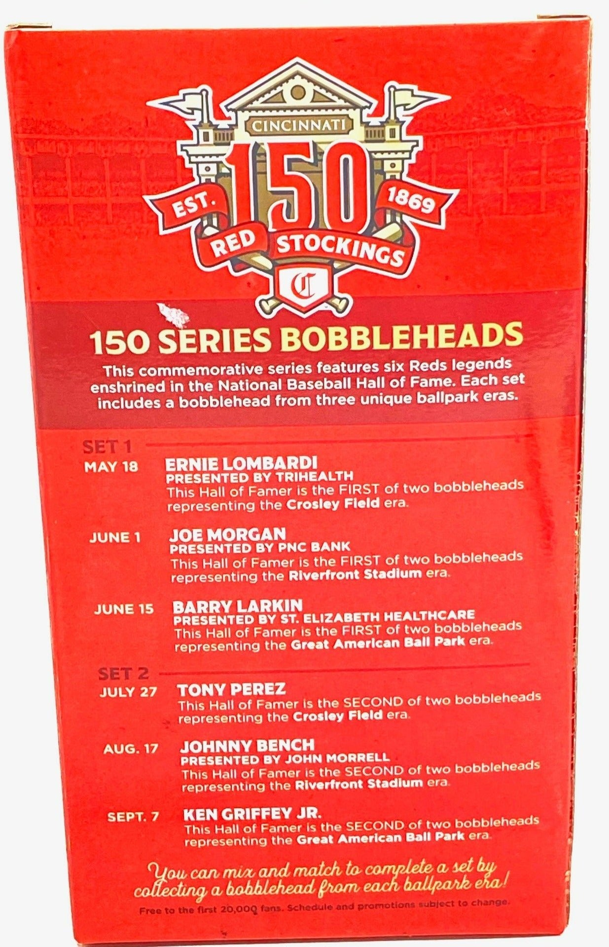 Cincinnati Red Stockings 2019 MLB "Mr. Redlegs" Used Bobblehead