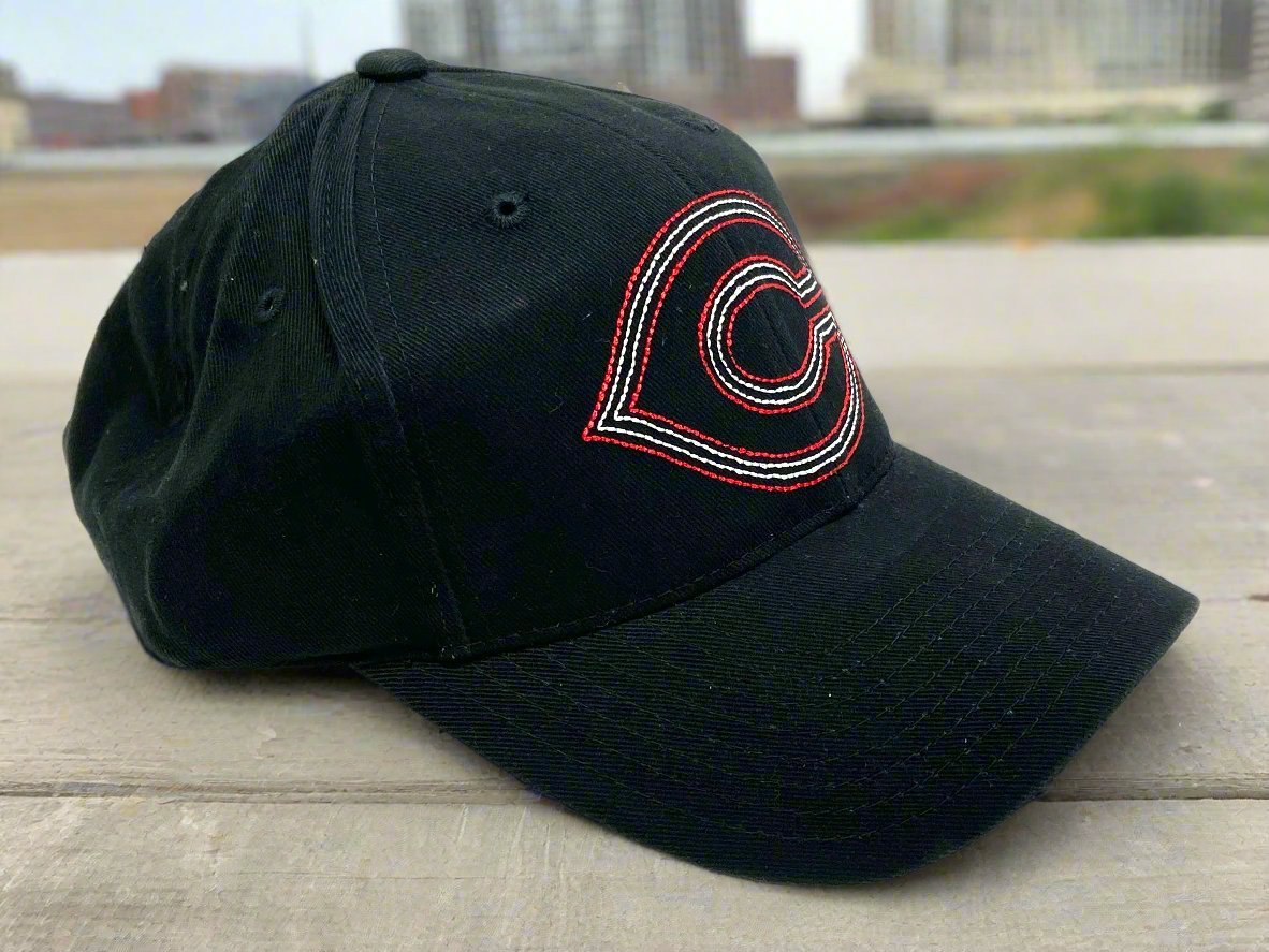 Cincinnati Reds Vintage MLB Black "Stitched C" NOS Cap