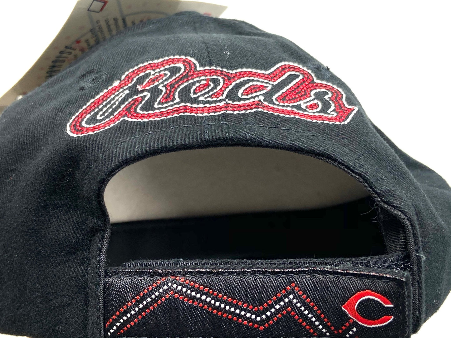 Cincinnati Reds Vintage MLB Black "Stitched C" NOS Cap