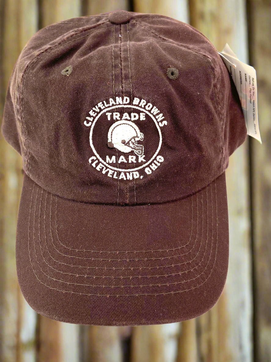 Cleveland Browns Vintage NFL Brown NOS "Trade Mark" Cap
