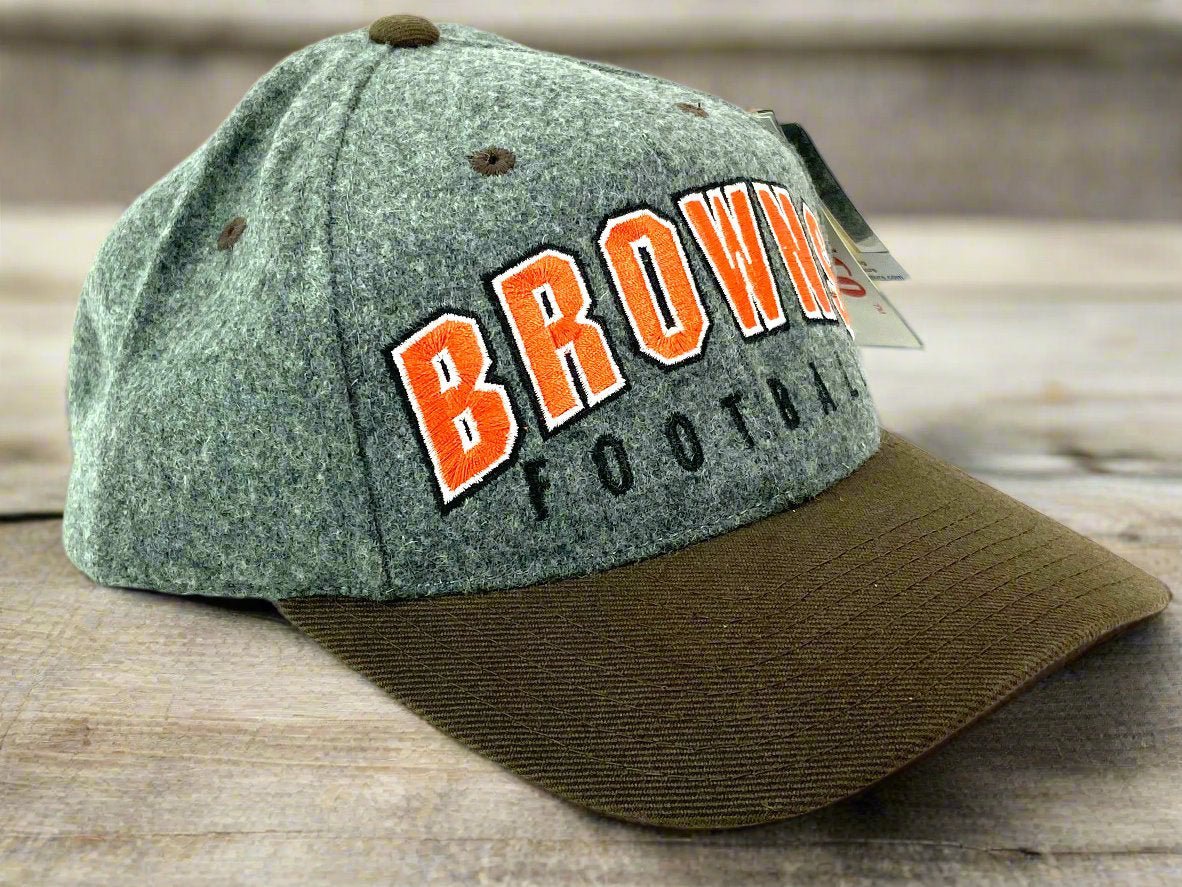 Cleveland Browns Vintage NFL Gray 30% Wool NOS Cap