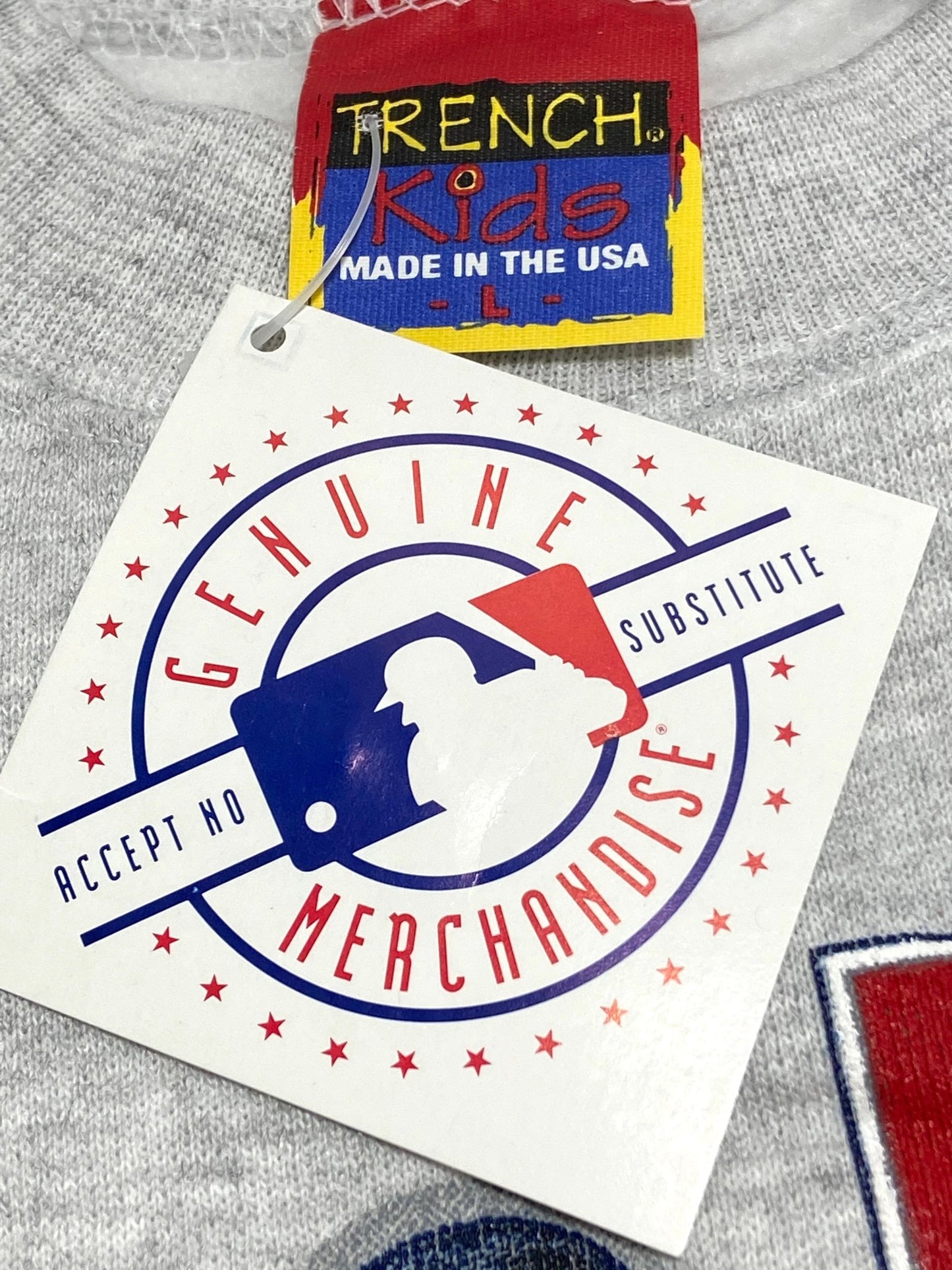 Cleveland Indians Vintage MLB 1994 NOS Youth "Batter" Sweatshirt