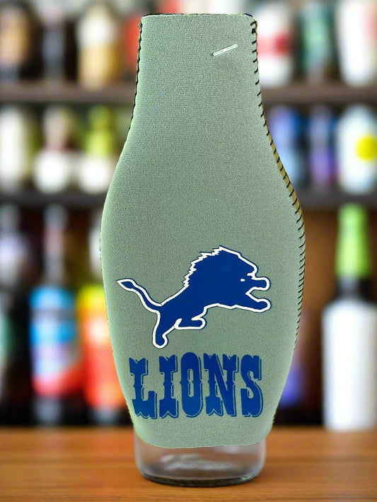Detroit Lions Vintage NFL Zipper Bottle Huggie by Kolder