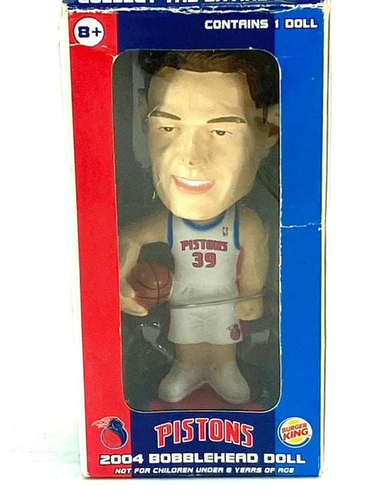 Detroit Pistons Vintage 2004 Zeljko Rebraca Burger King Used Mini-Bobblehead