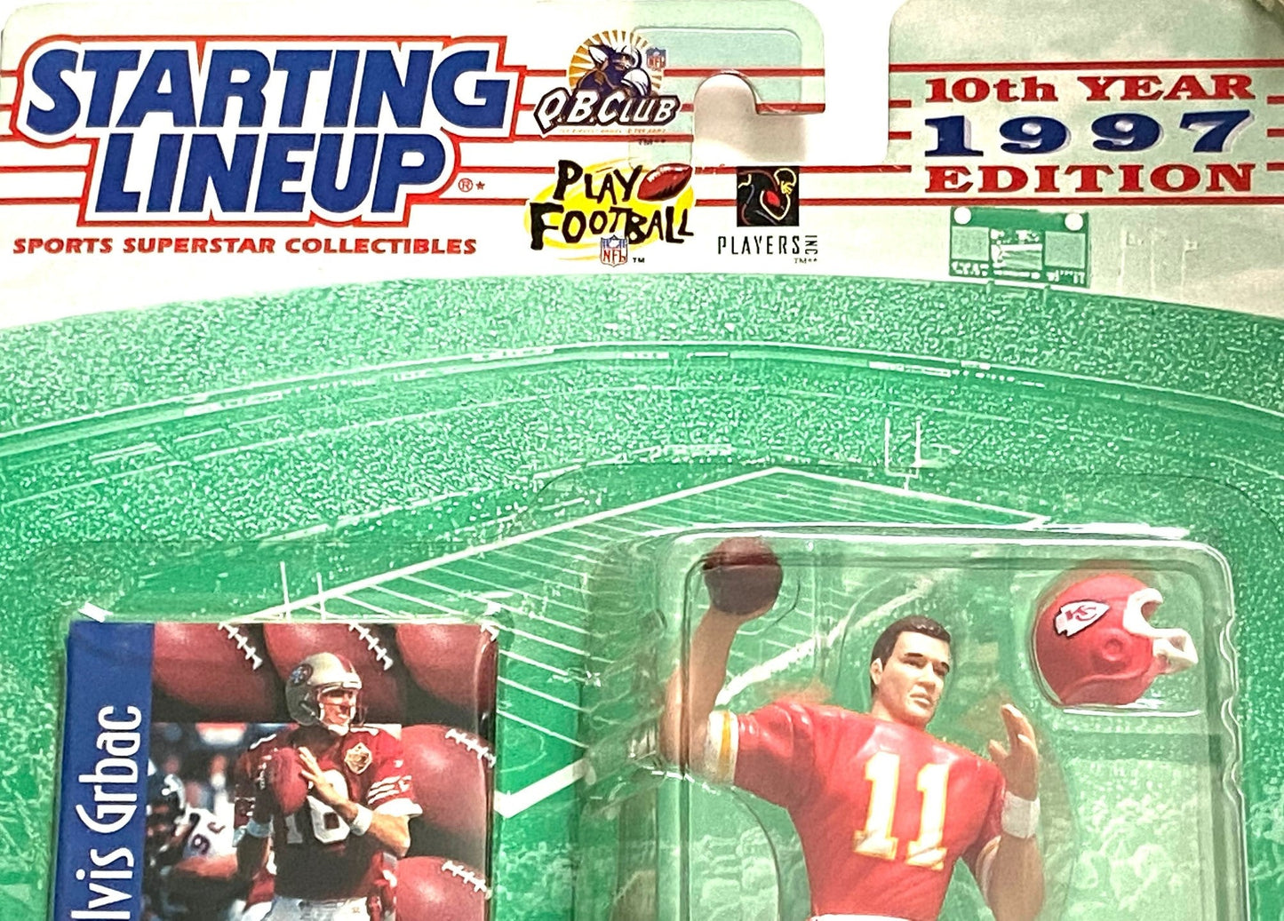 Elvis Grbac 1997 NFL KC Chiefs Starting Lineup NOS Figurine