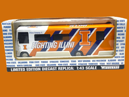 Illinois Fighting Illini Vintage 2001 NCAA 1:43 NOS Winnebago