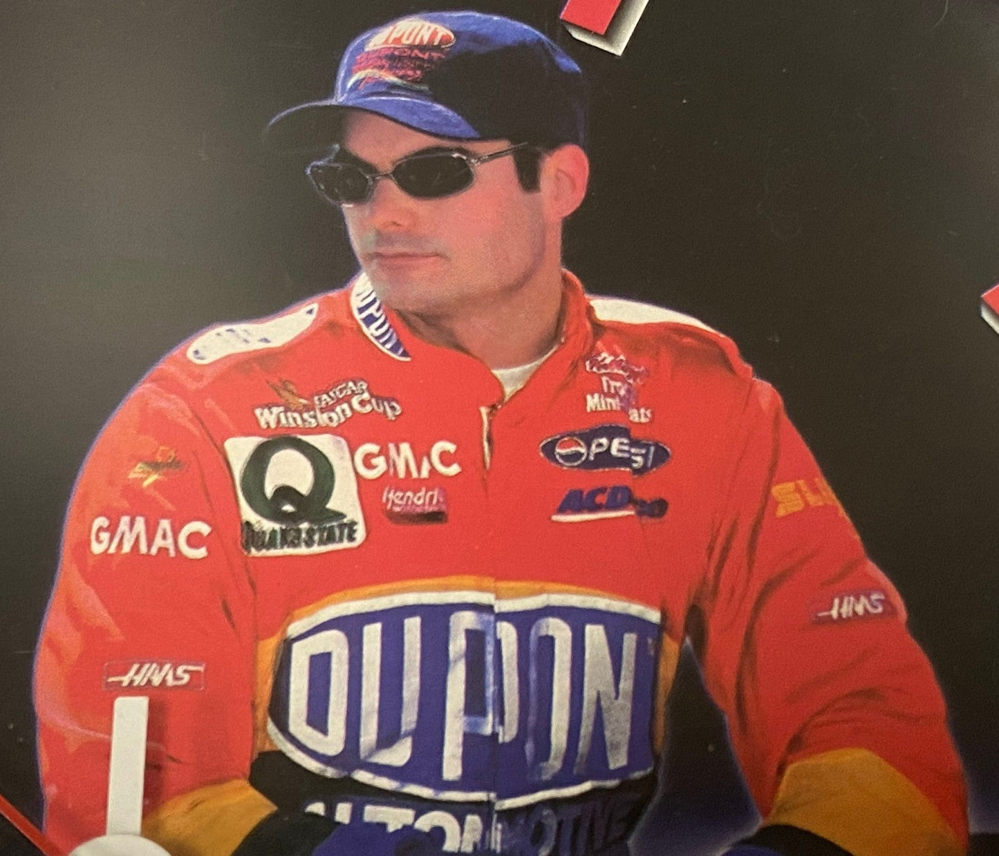 Jeff Gordon #24 1998 NASCAR Used Red Wall Clock