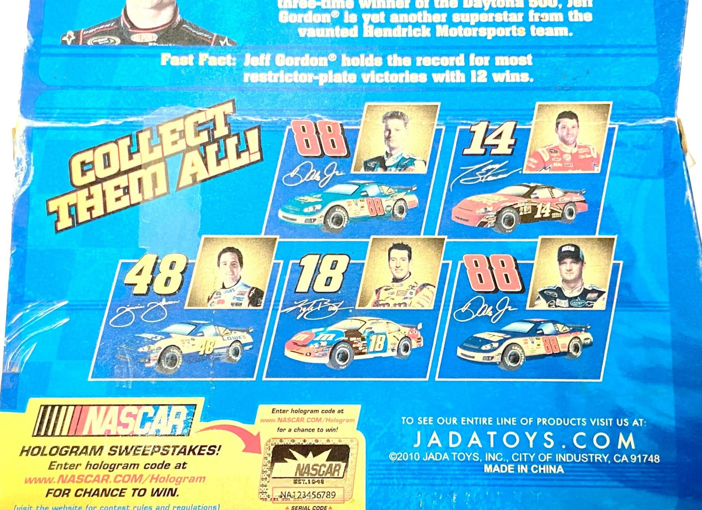 Jeff Gordon #24  NASCAR 2010 Motorized 1:43 Used Pull-Back Vehicle