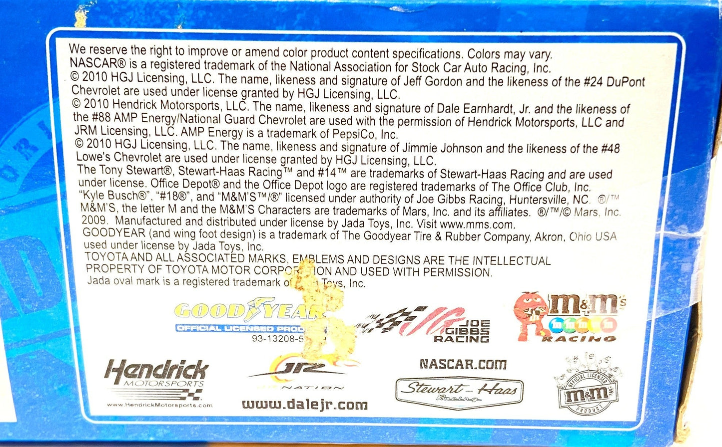 Jeff Gordon #24  NASCAR 2010 Motorized 1:43 Used Pull-Back Vehicle