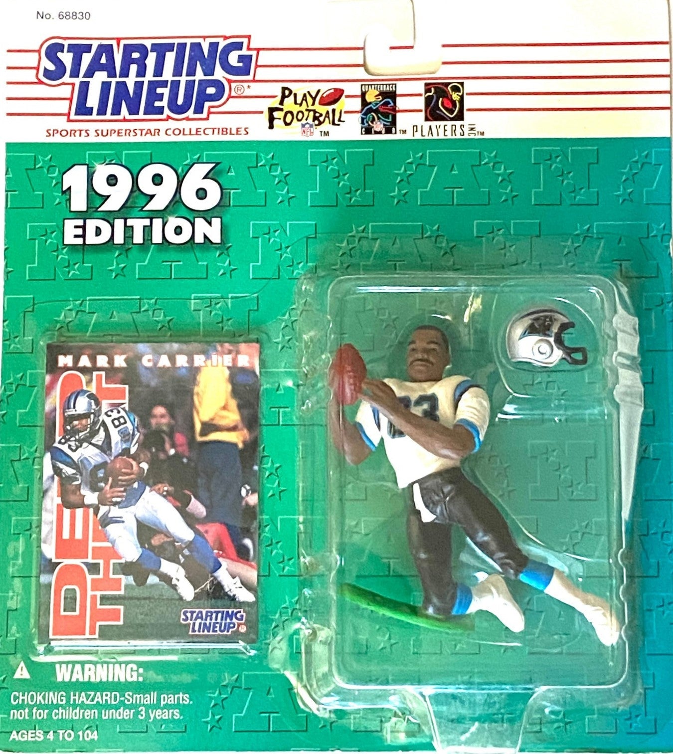 Mark Carrier 1996 NFL Carolina Panthers Starting Lineup NOS Figurine