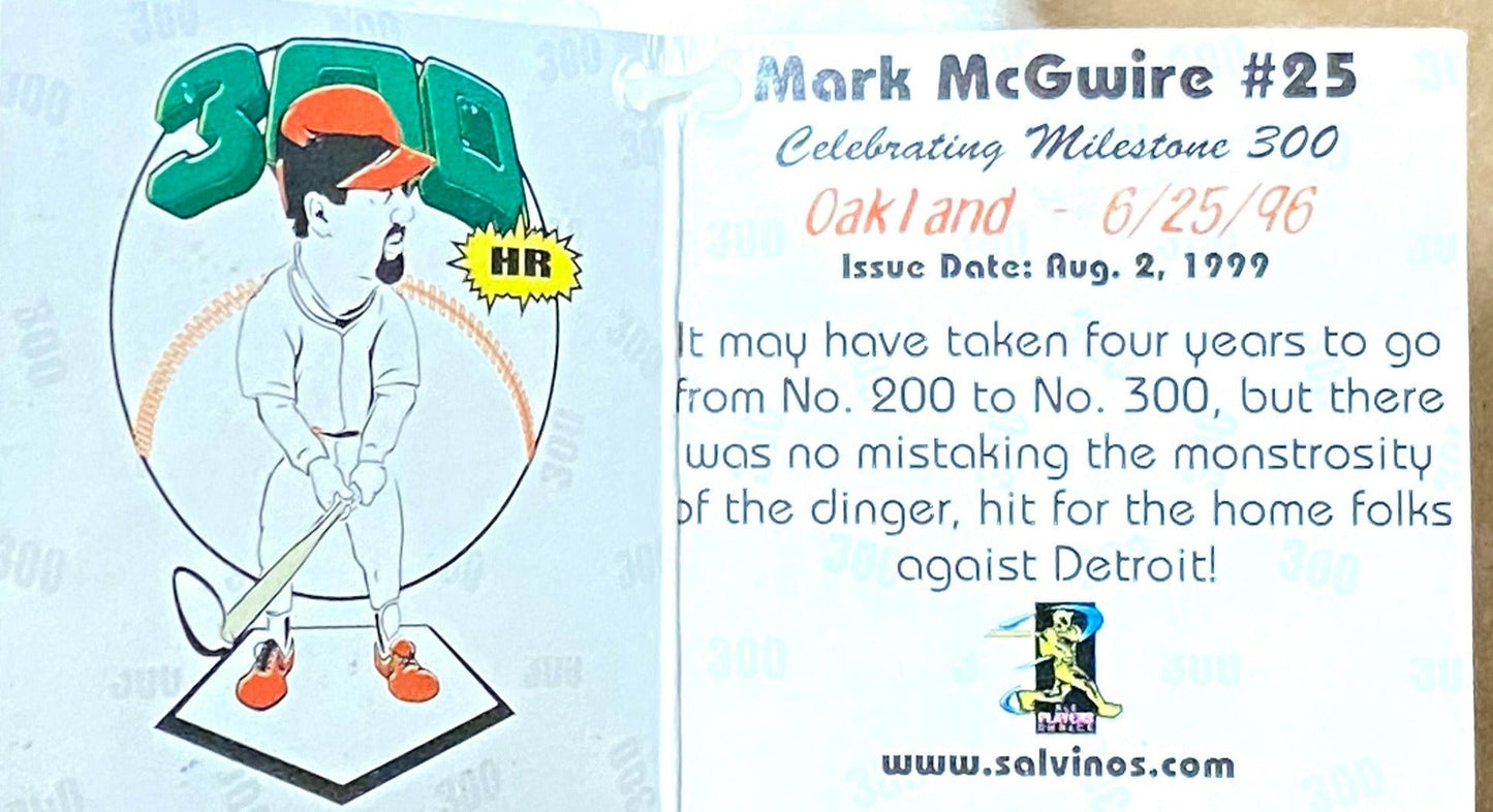 Mark McGwire HR #300 6-25-96 NOS Mac Bomber