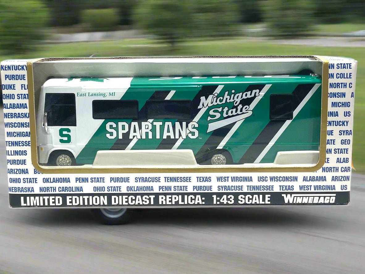 Michigan State Spartans Vintage 2001 NCAA 1:43 NOS Winnebago