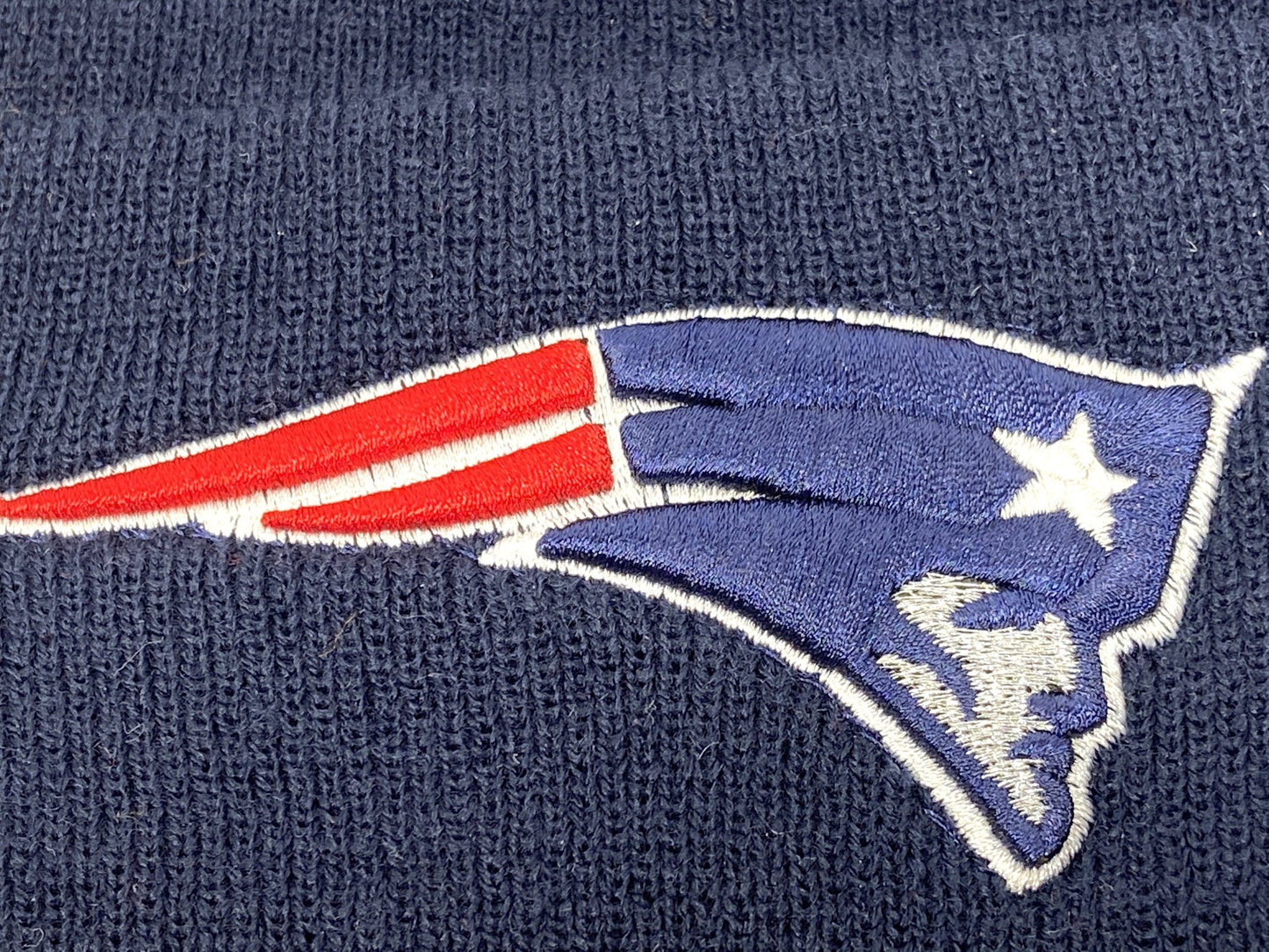 New England Patriots Vintage NFL Cuffed Navy Knit NOS Logo Hat