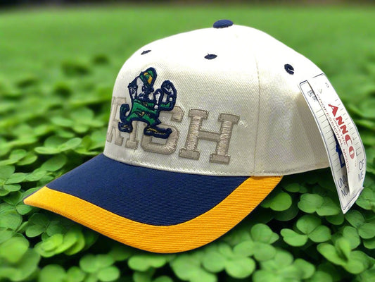 Notre Dame Vintage Late '90s NCAA 20% Wool NOS Logo Cap