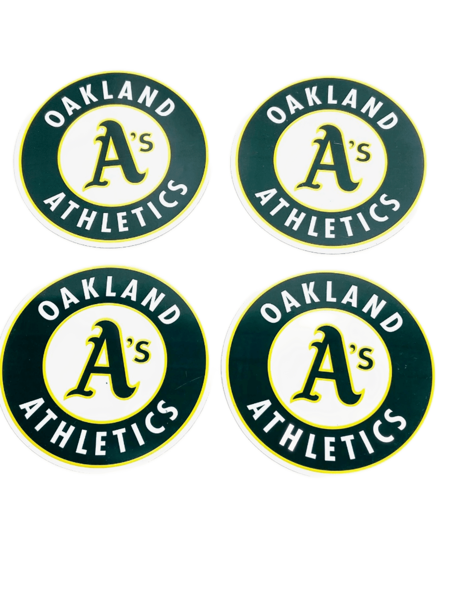 Oakland A's 5 3/4" Used Coaster Set (4)