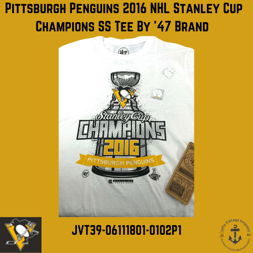 Pittsburgh Penguins 2016 NHL "Stanley Cup Champions" NOS White T-Shirt