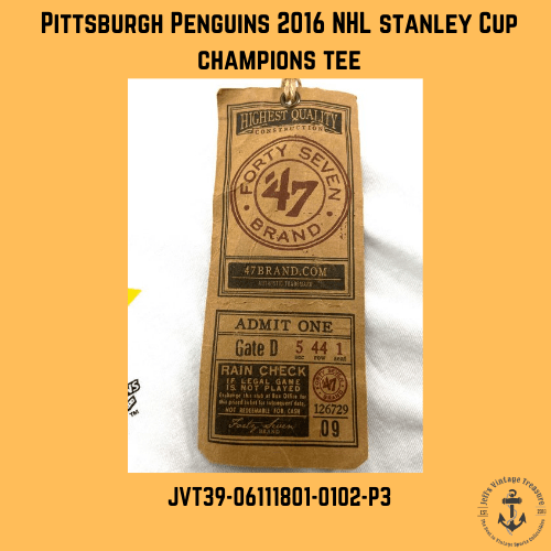 Pittsburgh Penguins 2016 NHL "Stanley Cup Champions" NOS White T-Shirt